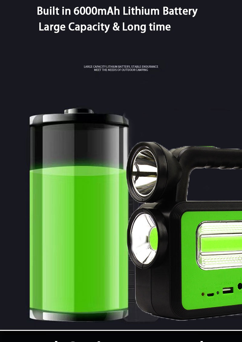 Solar Power Bank Flashlight System