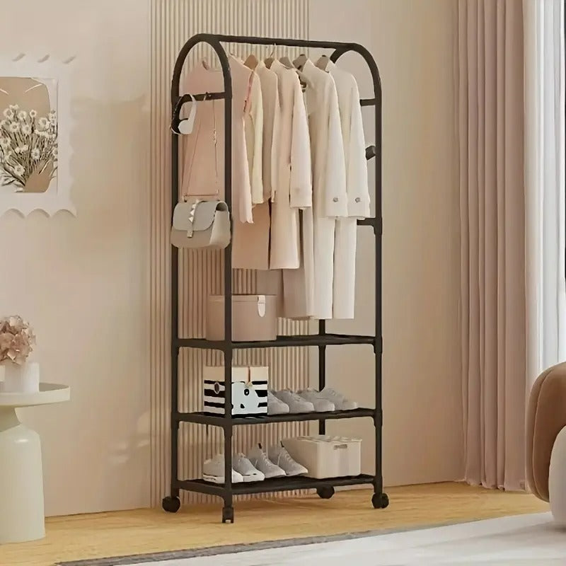 Modern Garment Organiser Rack with Wheels