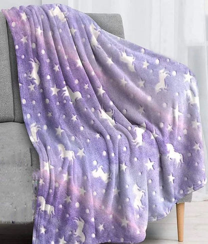 Super Soft Magic Glow in the Dark Blanket (Girl)