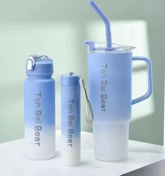 3in1 Plastic Water Bottle Set