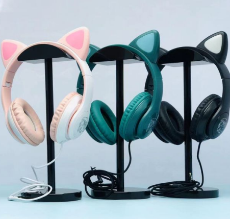 Cute Bluetooth Bunny Earphone With LED Light