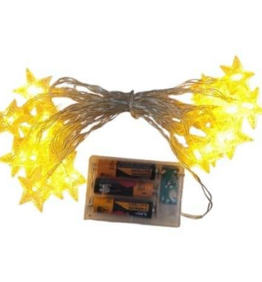 Battery Operated Star String Lights (20L)(3M)(Yellow)