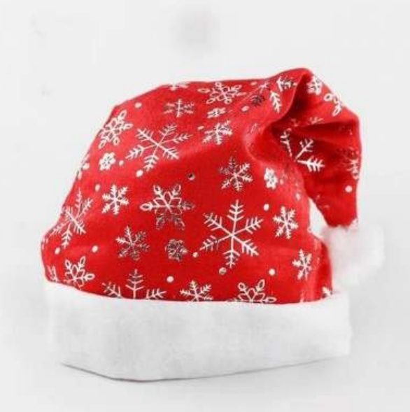 Christmas Hats with Snowflakes (12 pcs)