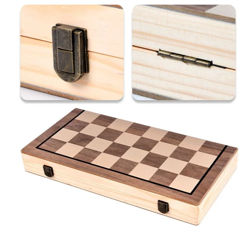 Wooden Foldable Magnetic Chessboard