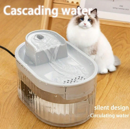 Pet Water Fountain Waterfall With Automatic Filter (1.3L)