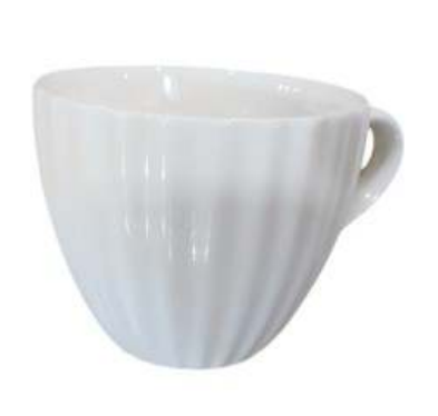 Porcelain Coffee or Tea Cups with Porcelain Saucers (12pcs)(180ml)(Design2)