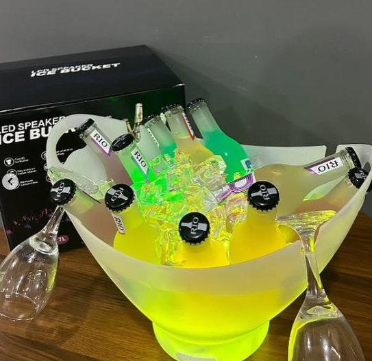 LED Ice Bucket With Bluetooth Speaker (7L)