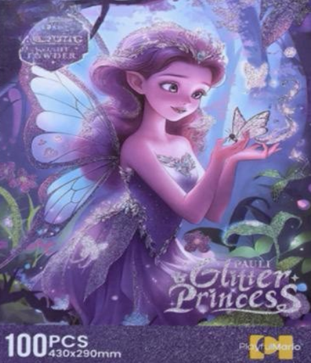 Designed Puzzle (100pcs)(Glitter Princess 3)(430x290mm)