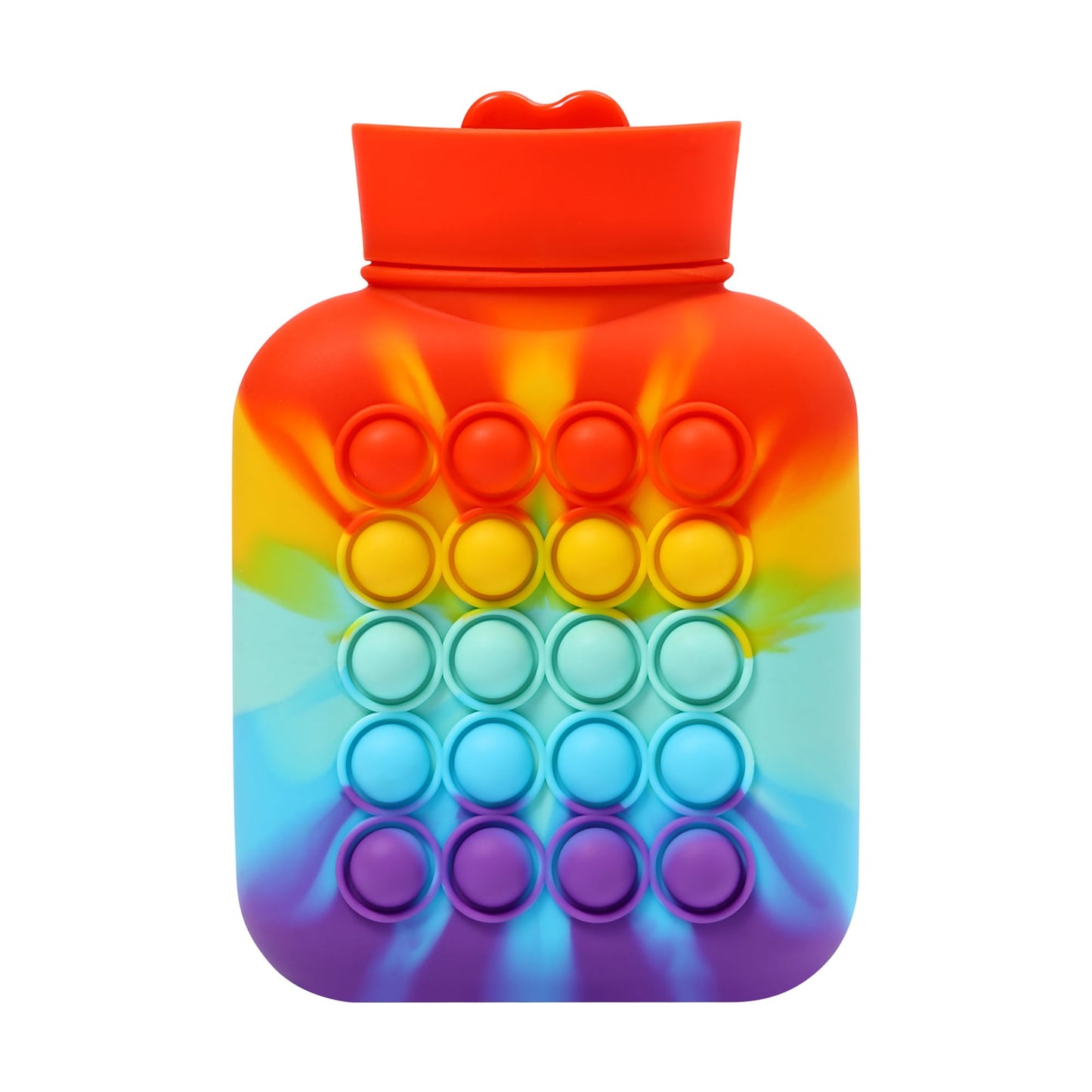 Portable Pop Hot Water Bottle Fidget Toy (500ml)(Colourful)