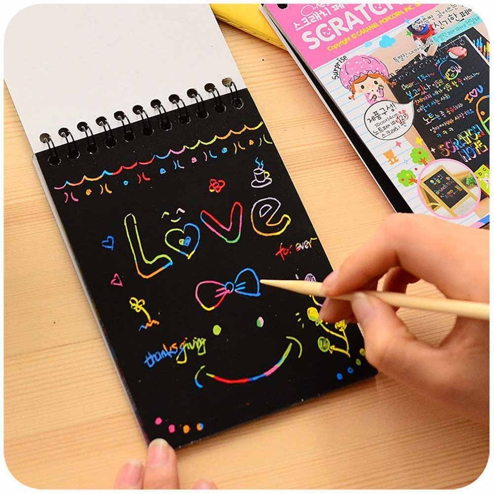 Mini Rainbow Scratch Paper Art Notepad