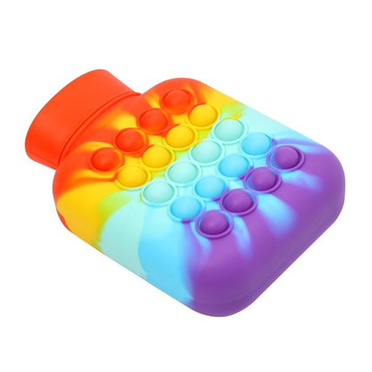 Portable Pop Hot Water Bottle Fidget Toy (500ml)(Colourful)