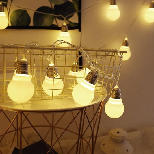 Bulb String Lights (10L)(3m)(Yellow)