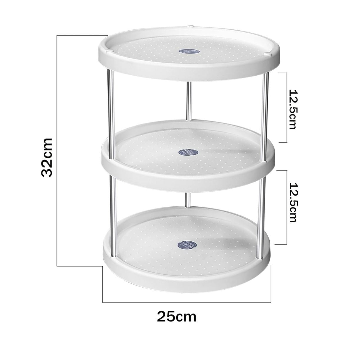 Lazy Susan Turn Table Organiser (ThreeTier)