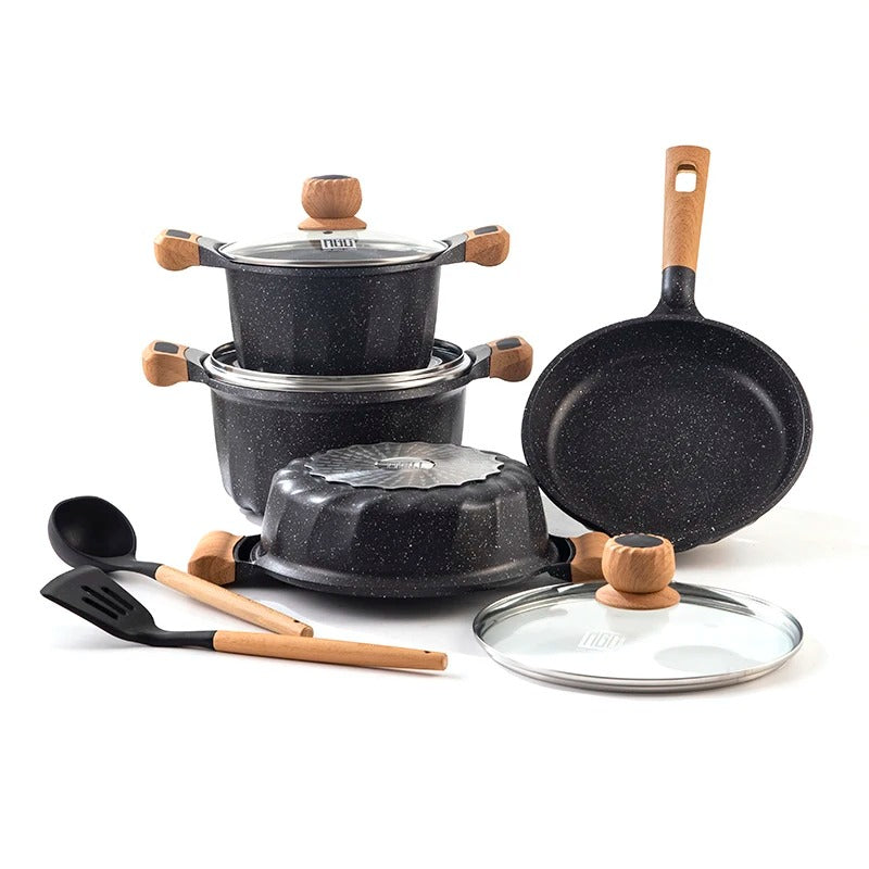 Non-Stick Induction Bottom Cooking Pot Set