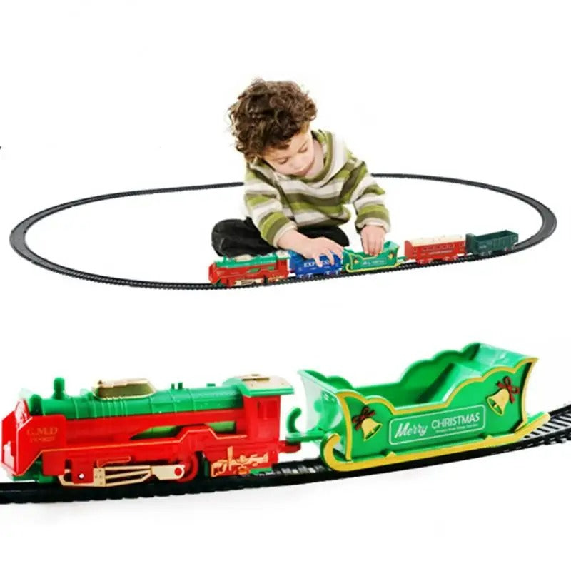 Christmas Electric Construction Train Track Set