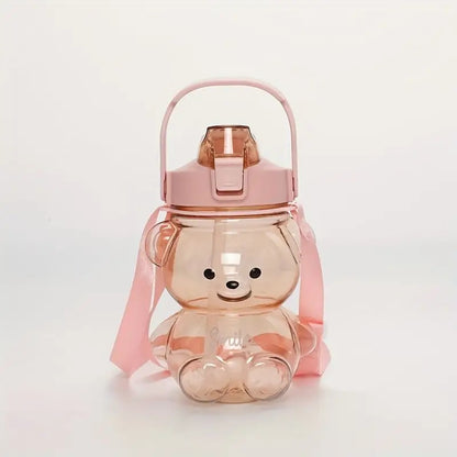 Large Capacity Cute Bear Water Bottle (1.4L)