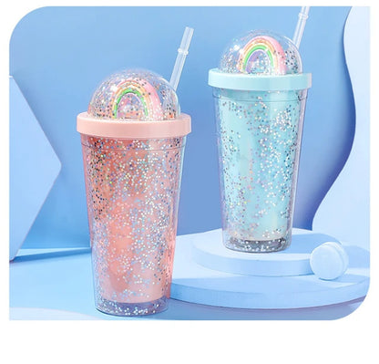 Rainbow Travel Tumbler Cup (600ml)