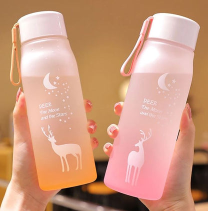 Frosted Water Bottle (600ml)(Colourful)