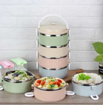 Steel Thermal Insulated Lunch Box (4 Tier)