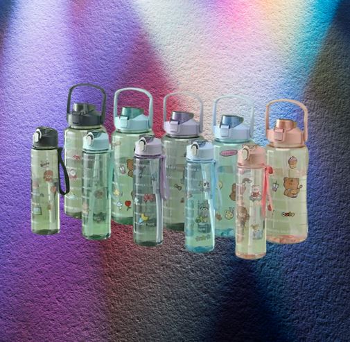 Combo: Clear Motivational Bottle (2 pcs)