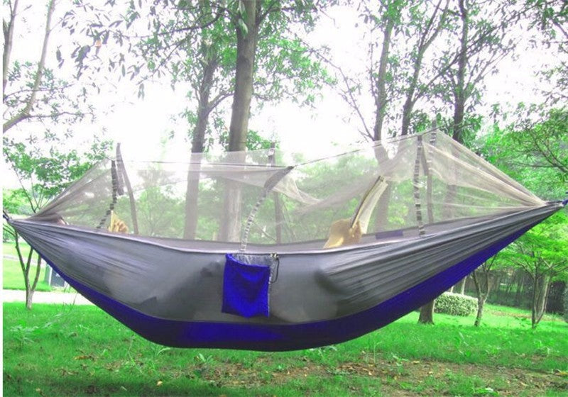 Outdoorsman's Hammock With Mosquito Net