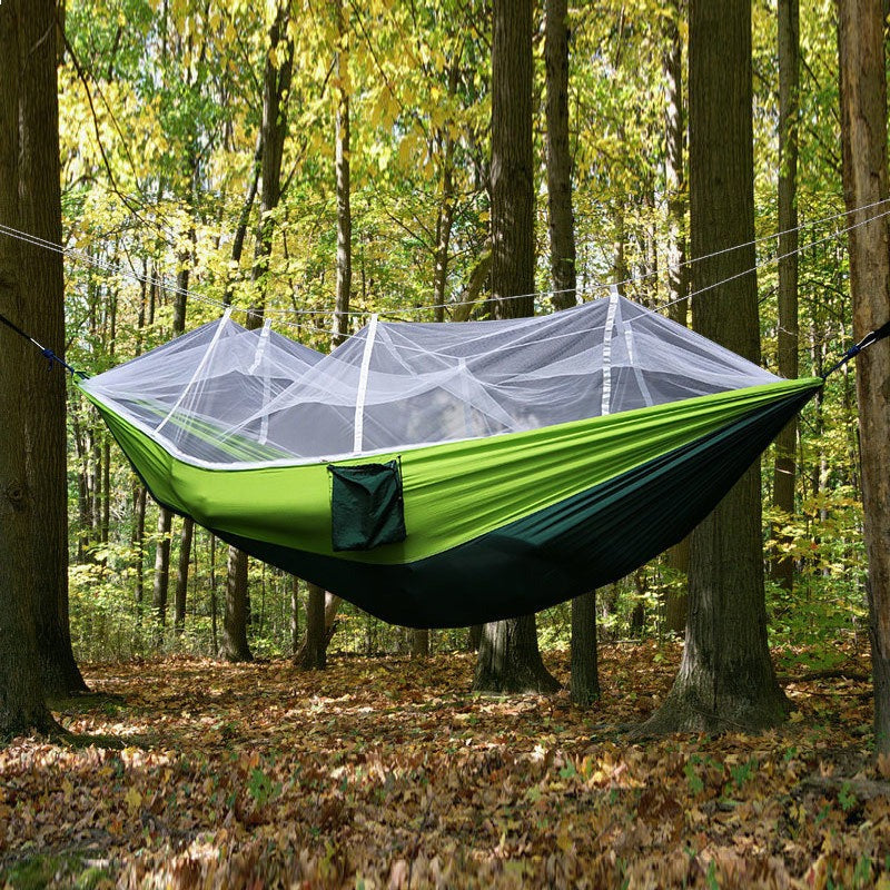 Outdoorsman's Hammock With Mosquito Net