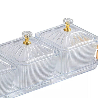 Multifunctional Snacks Dish Tray (3 Bowls)