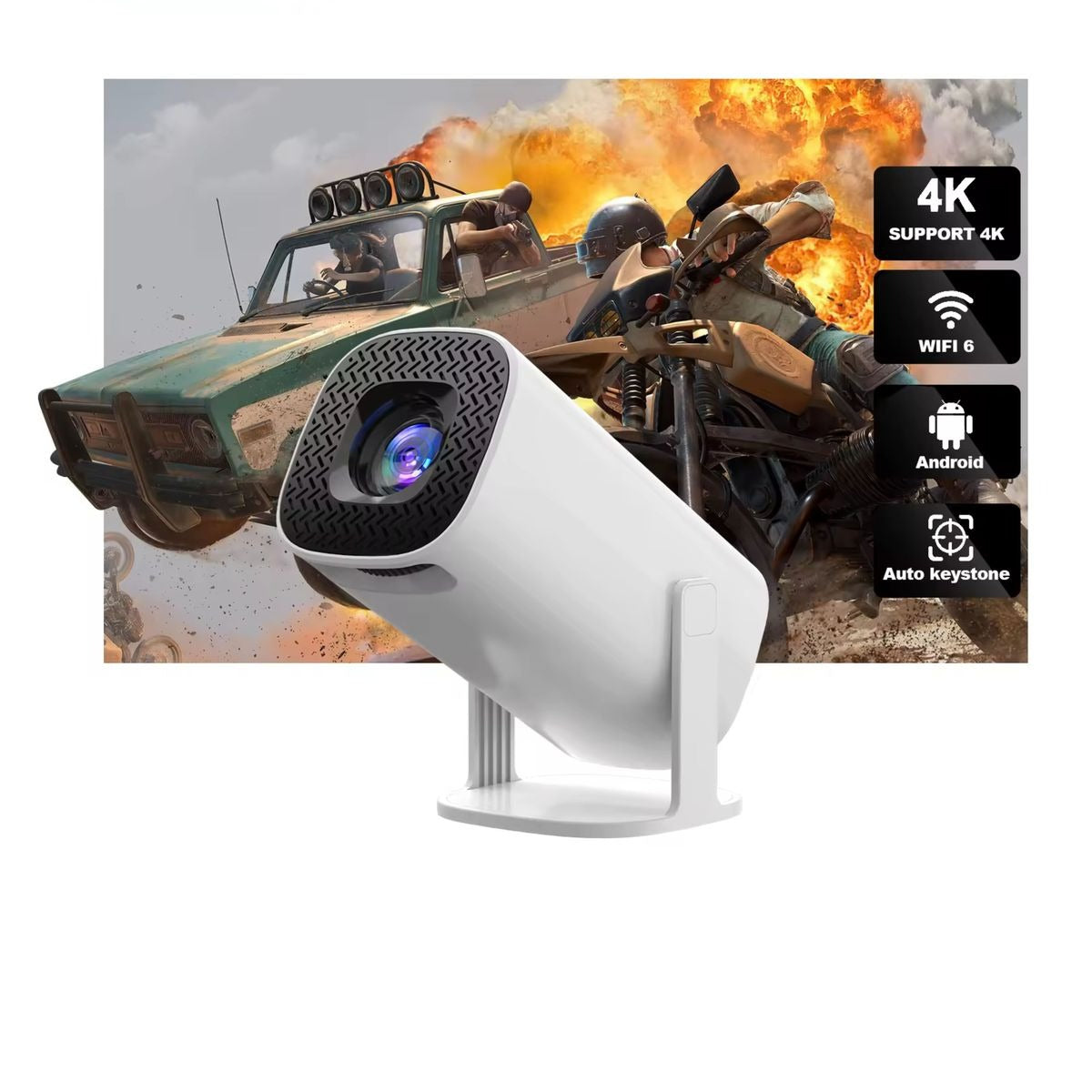 Android 11 Portable Projector