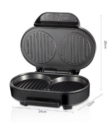 Electric Multi-function Mini Frying Pan 2 Slice Grill Hamburger Maker