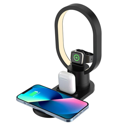 Magnetic 4in1 Wireless Charging Dock with Lamp (15W)(iPhone)