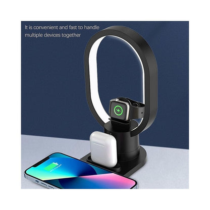 Magnetic 4in1 Wireless Charging Dock with Lamp (15W)(iPhone)