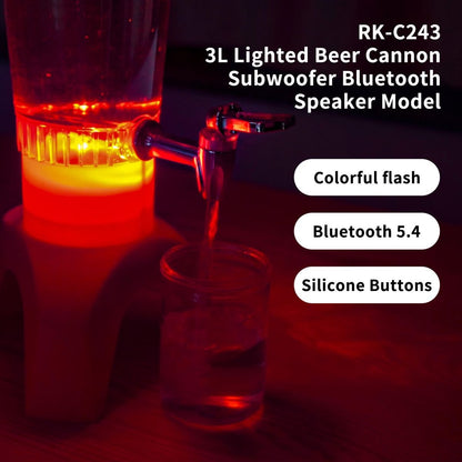 LED Beverage Dispenser With Speaker