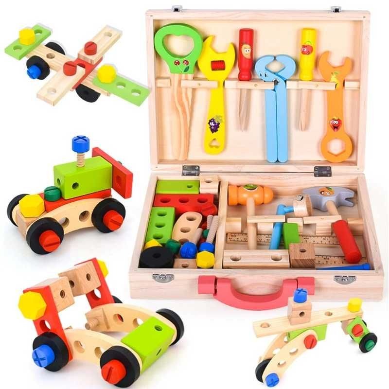 Kids Wooden Toolbox Kit