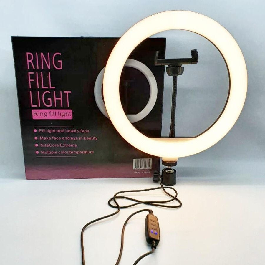 Modern 10 Inch LED Dimmable Selfie Ring Light (without stand)