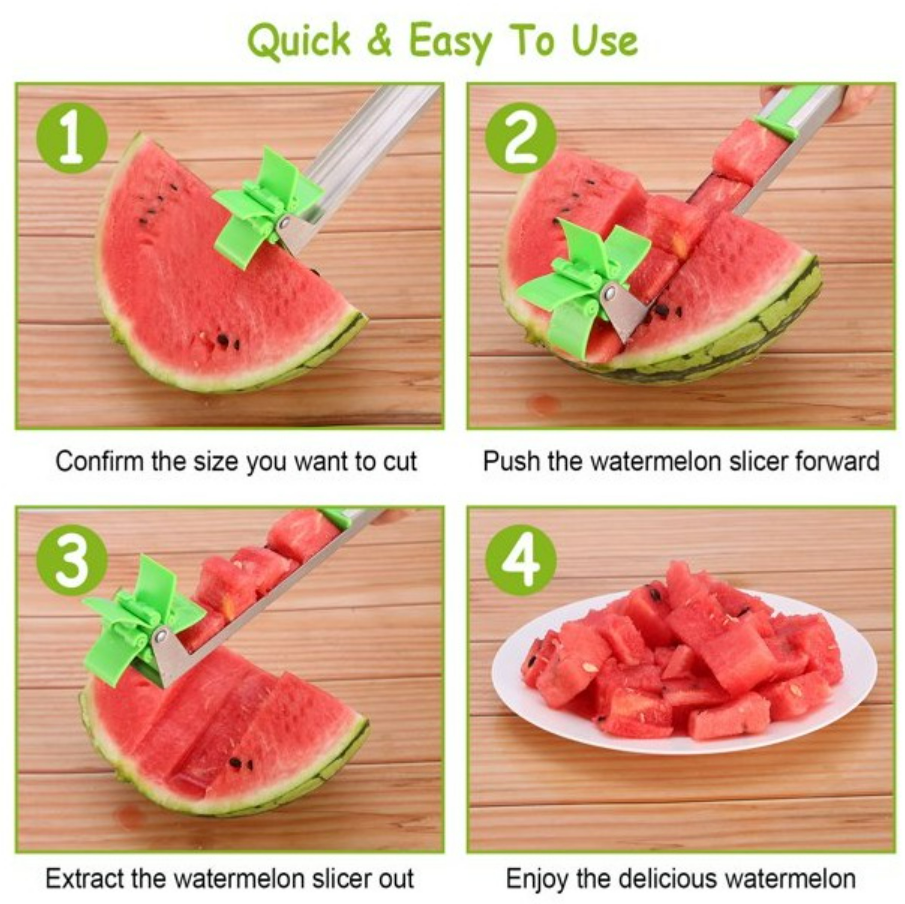 Stainless Steel Windmill Watermelon Slicer