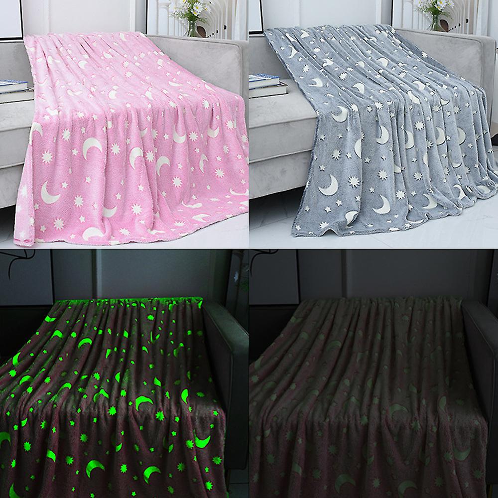 Super Soft Magic Glow In The Dark Blanket (Blue)