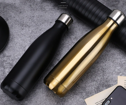 Double Wall Vacuum Insulated Stainless Steel Bottle (750ml)(Black)