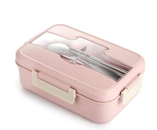 Microwavable Lunch Box Container with Cutlery