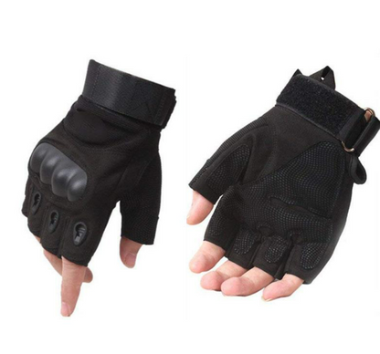 Hard Shell Half Finger Hand Gloves