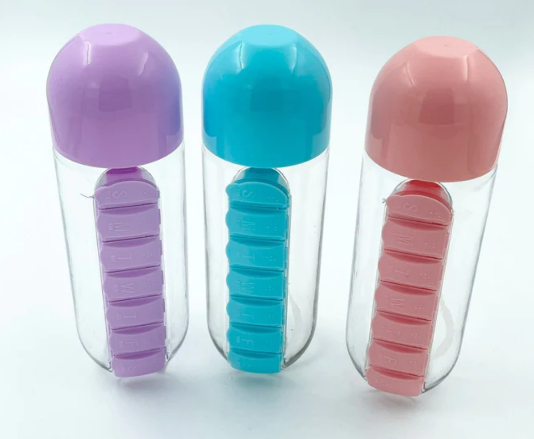 Pill And Vitamin Organiser Bottle