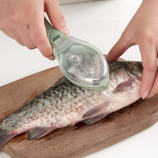 Fish Scale Remover With Lid