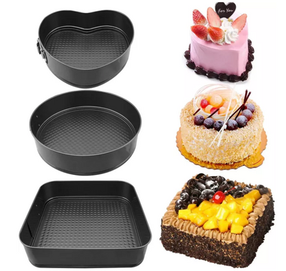 Shape Variety Cake Mould Set (3 pcs)