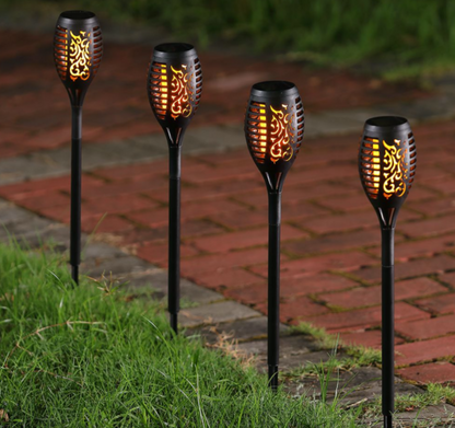 Solar Garden Flame Torch Light (4 pcs)