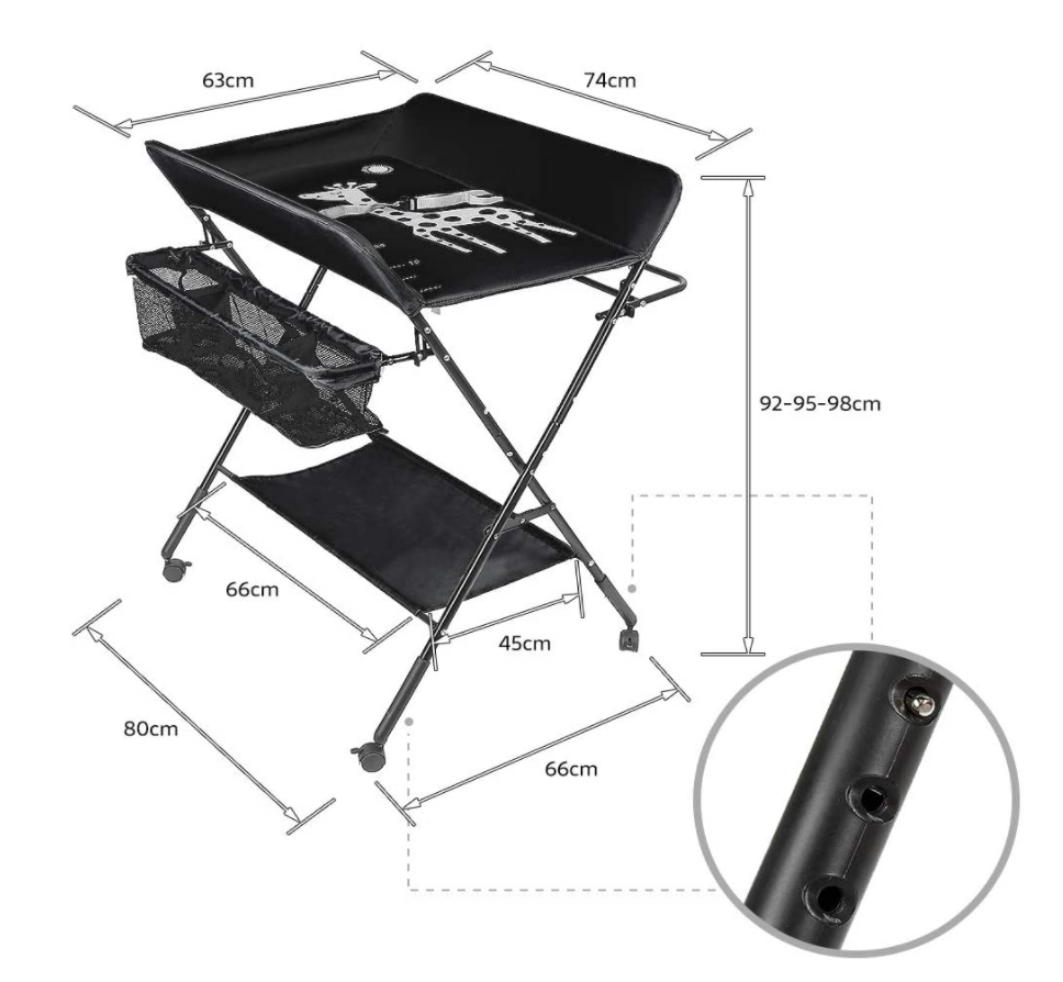 Baby Foldable Changing Table