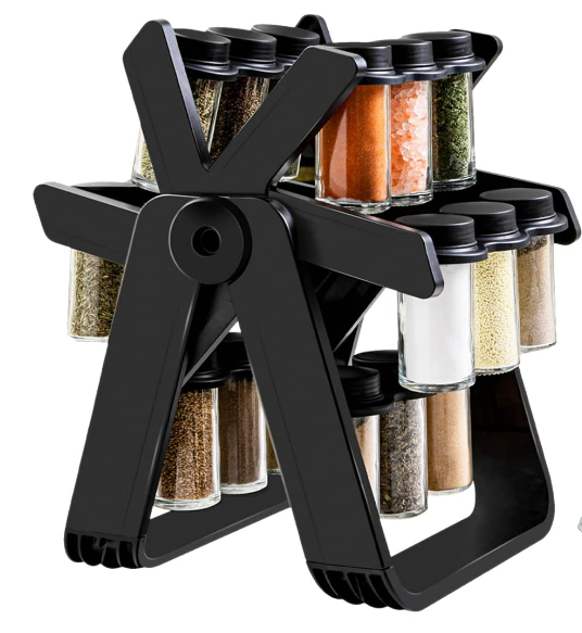 360 Rotating Ferris Wheel Spice Rack Seasoning Organiser