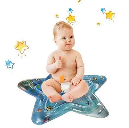 Star Tummy Time Inflatable Water Play Mat