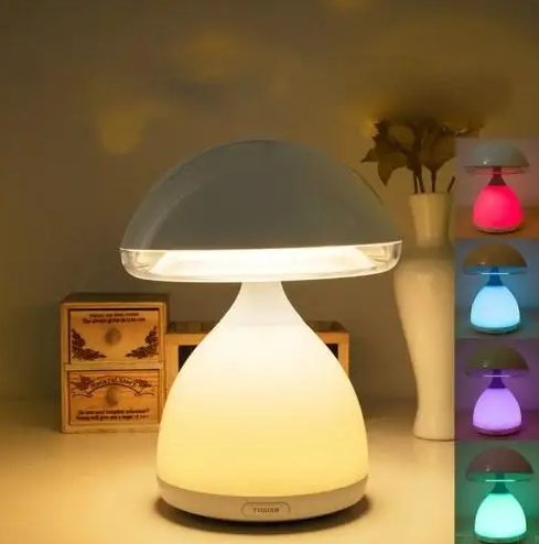 Rechargeable Colourful Eye Mushroom Lamp (17cm)