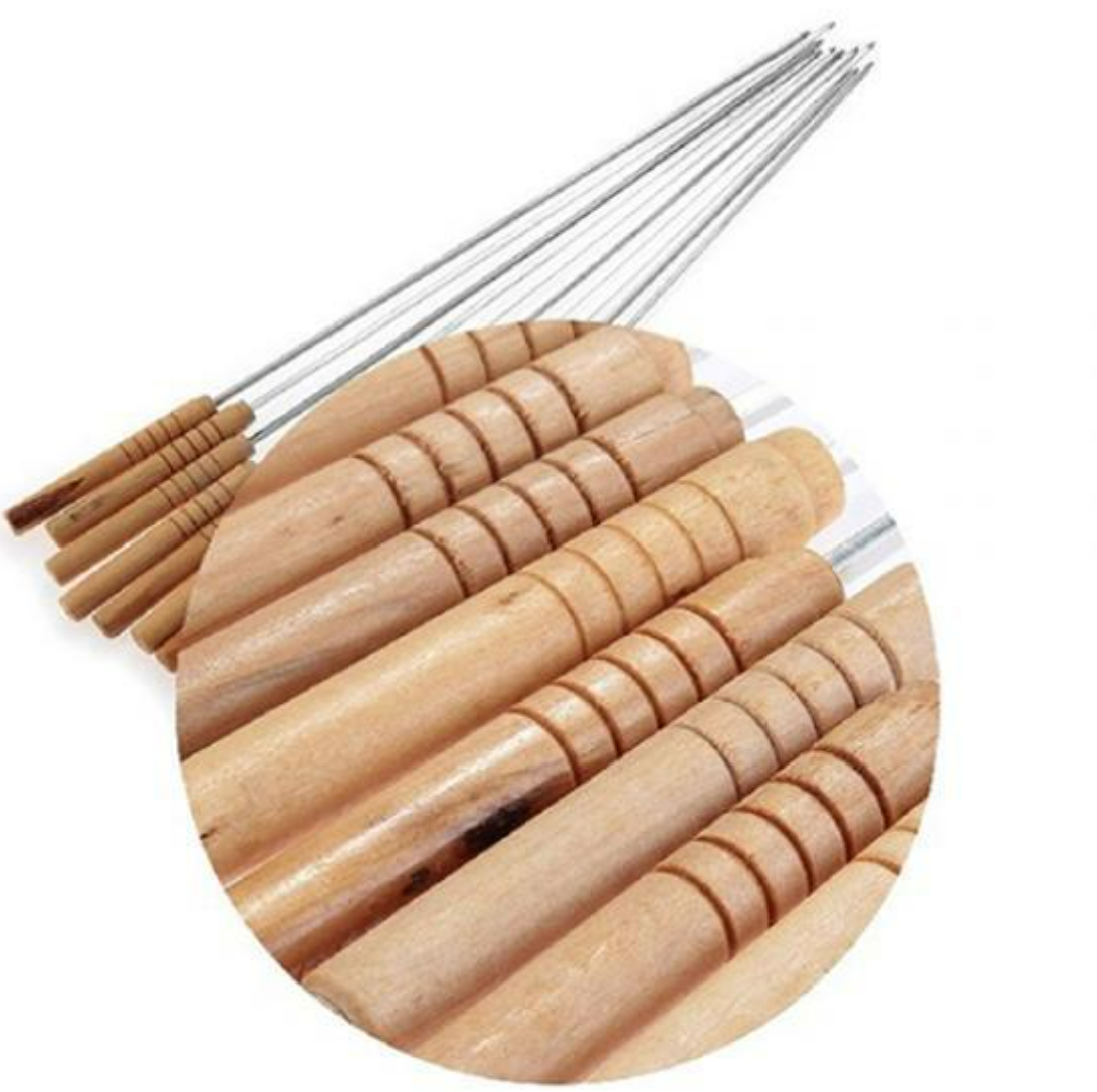 Barbecue Stainless Steel Skewers (12 pcs)