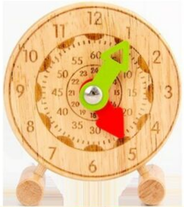 Wooden Cognitive Mini Clock