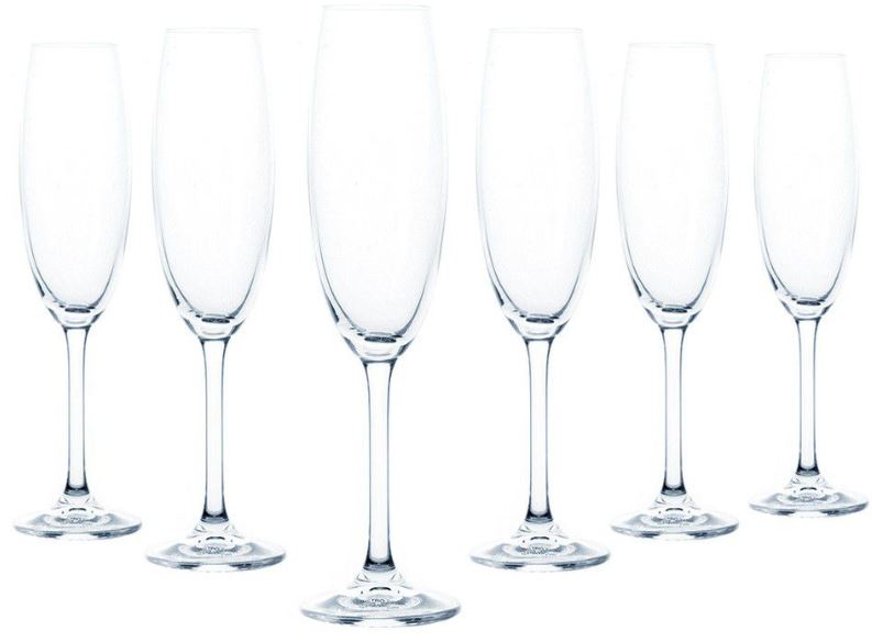 Champagne Glasses (Clear)(6 pcs)